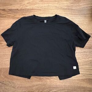 Vuori Short Sleeve Feather Cross Back Top